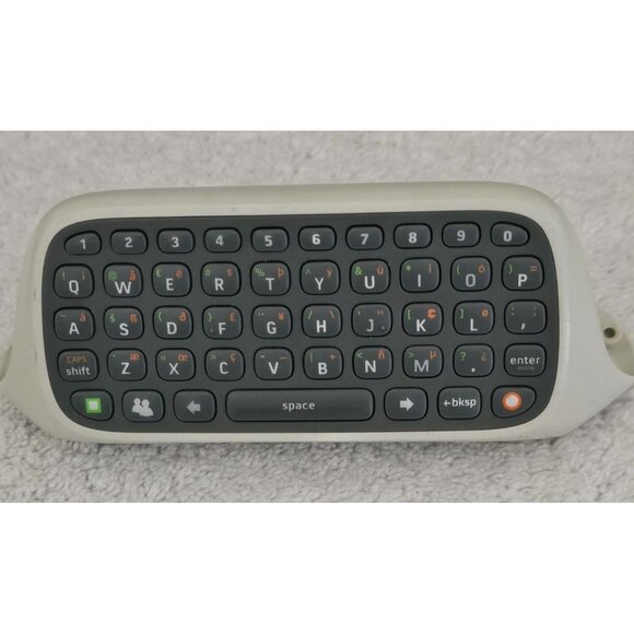 Microsoft Xbox 360 Chat pad Keyboard Attachment Accessory White - Picture 1 of 4
